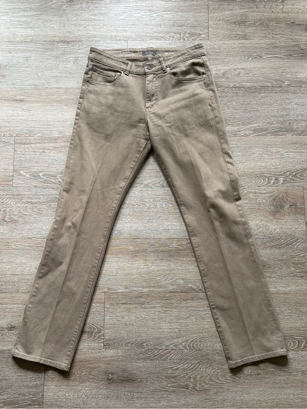 DL1961 Men's Straight Jeans in Khaki Taupe